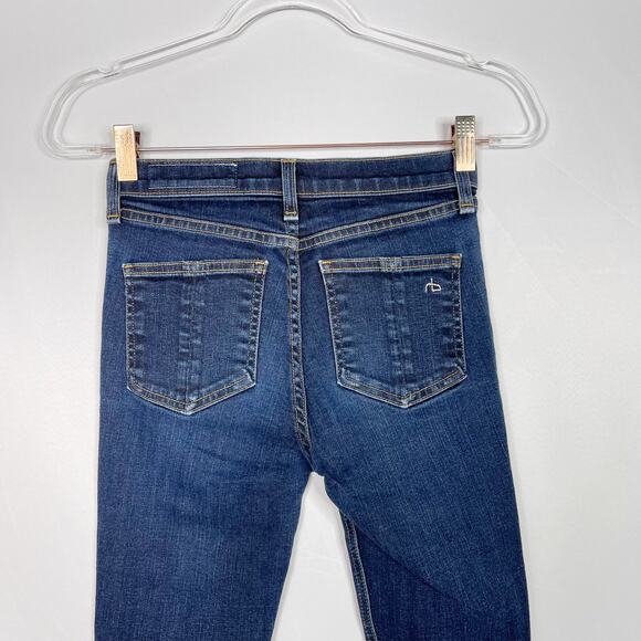 Rag & Bone Womens 24 10 Inch Skinny Jeans in Harrow Medium Wash Cotton Blend - Picture 8 of 12